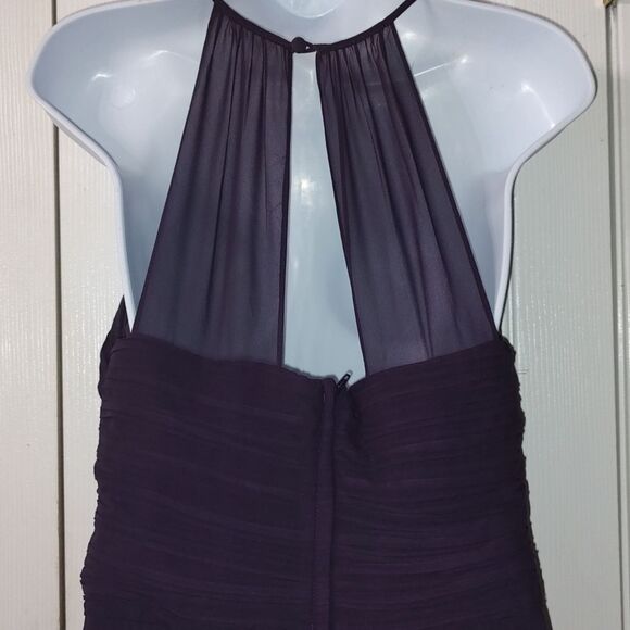 Bill Levkoff Plum Bridesmaid Prom Wedding, Graduation Cocktail Dress Sz 12 NWOT - Picture 6 of 9